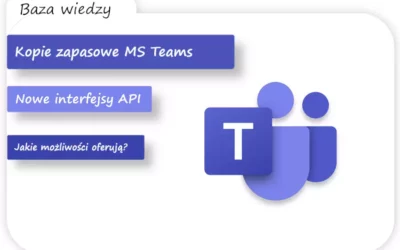 Interfejsy API Microsoft Teams Export – nowe podejście do tworzenia kopii zapasowych