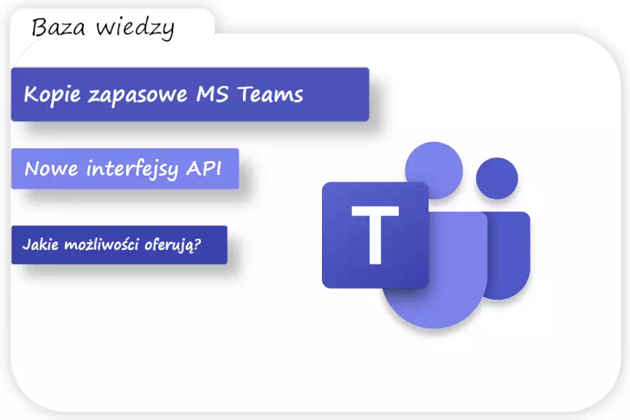 Interfejsy API Microsoft Teams Export – nowe podejście do tworzenia kopii zapasowych